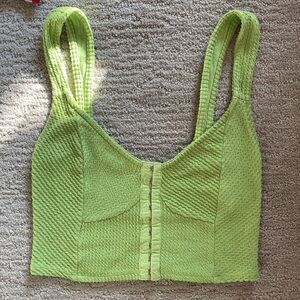 Urban Outfitters Green Crop Top